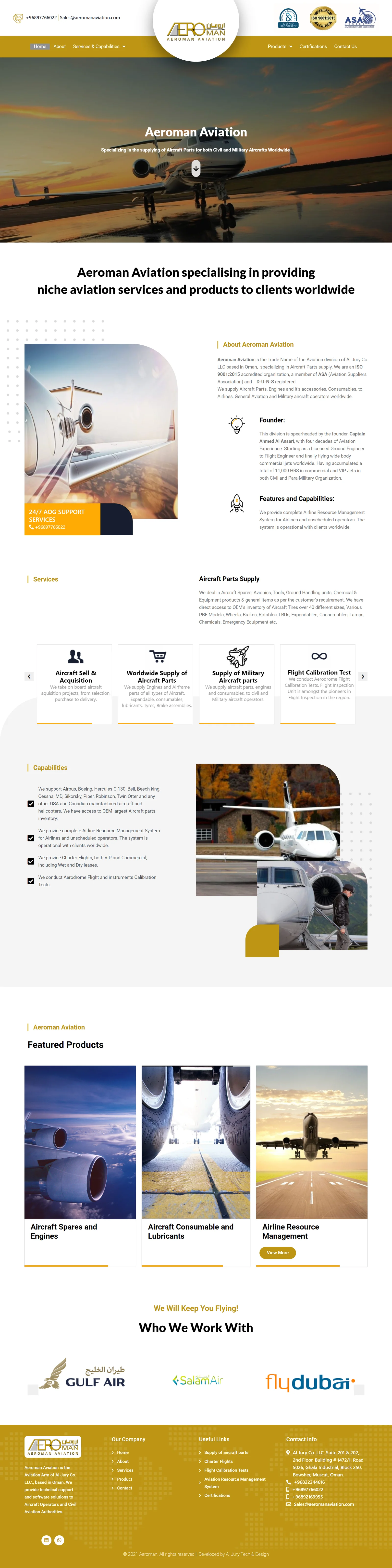 Aeroman Aviation project preview
